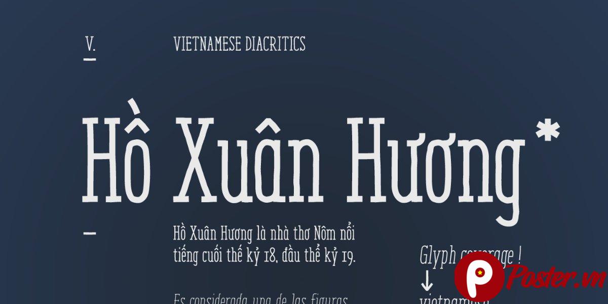 Font chữ Hồ Xuân Hương Việt hóa