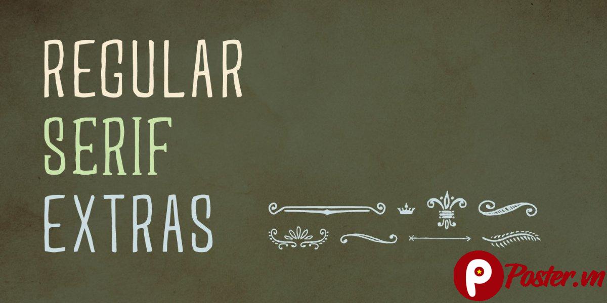 Font chữ vintage độc đáo