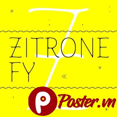 Font Zitronfy độc đáo