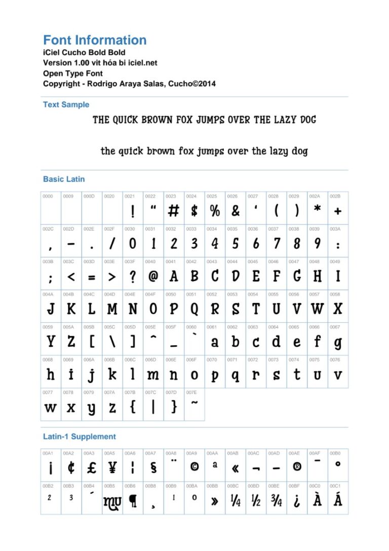 Font Cucho Bold