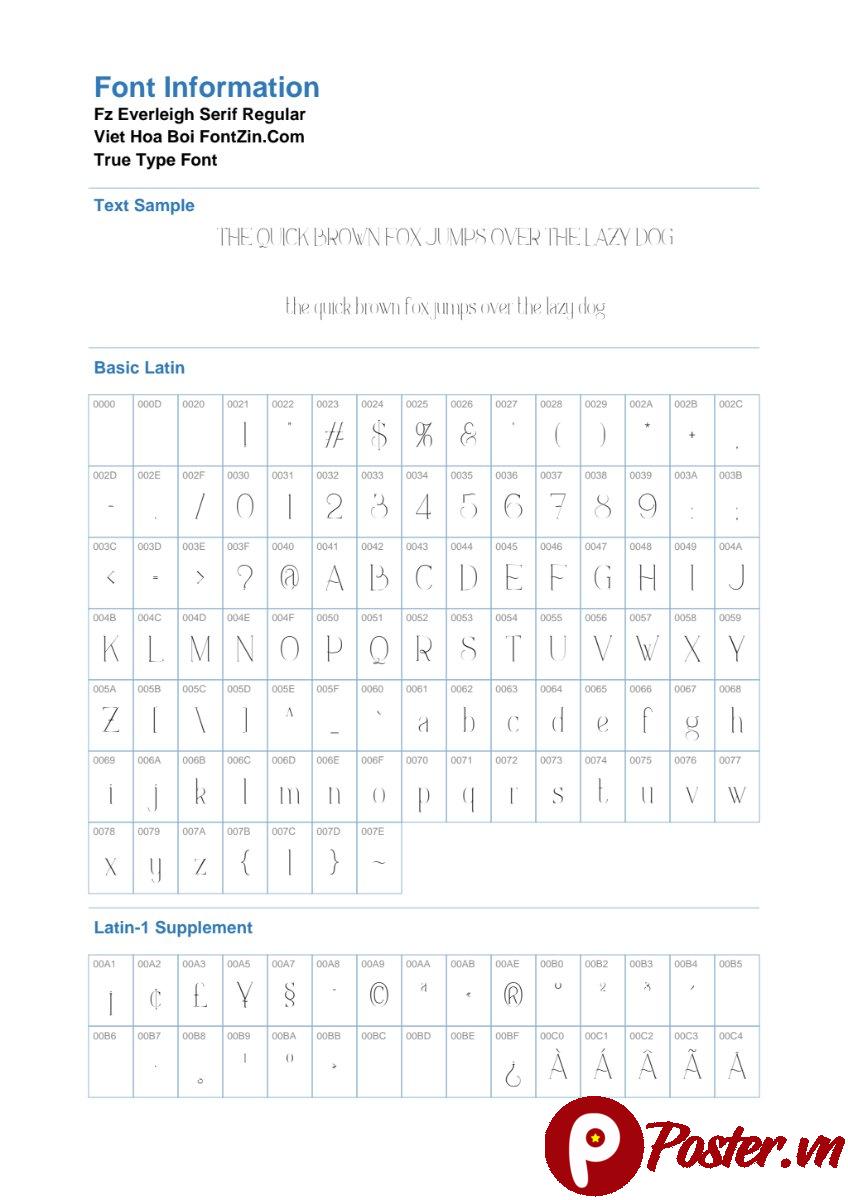 Font Fz Everleigh Serif Regular