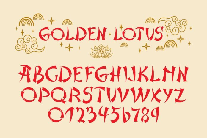 Font Golden Lotus Việt hóa