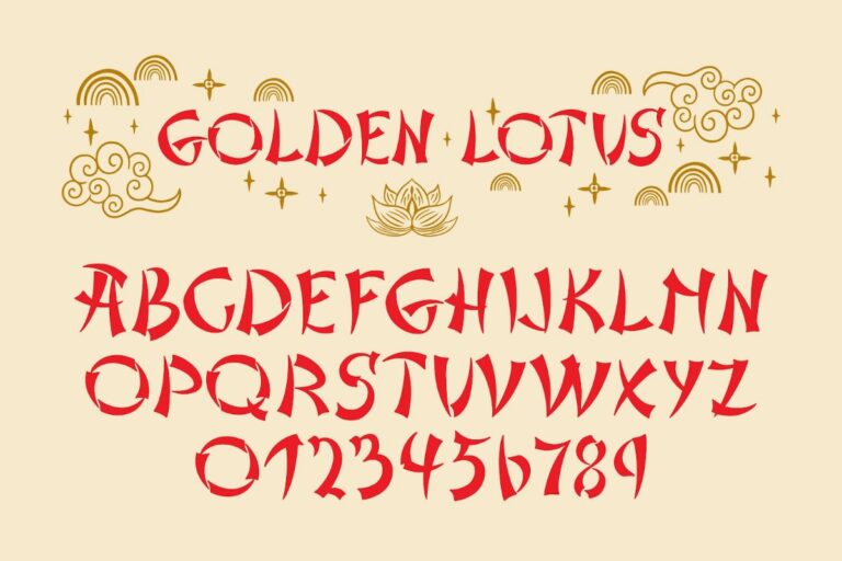 Font Golden Lotus Việt hóa