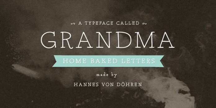 Font Grandma Home Baked Letters
