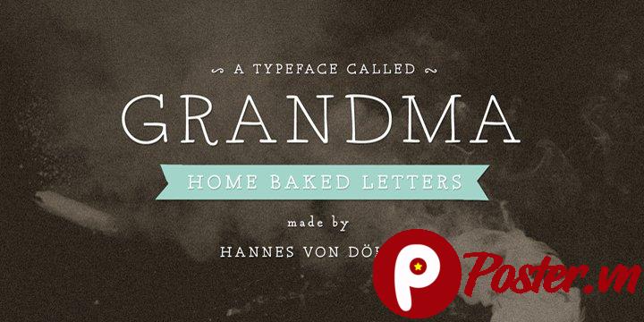 Font Grandma Home Baked Letters