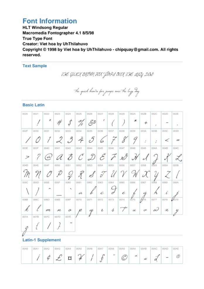 Font HLT Windsong Script