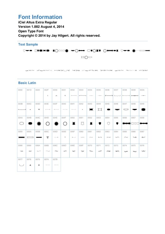 Font iCiel Altus Extra Regular