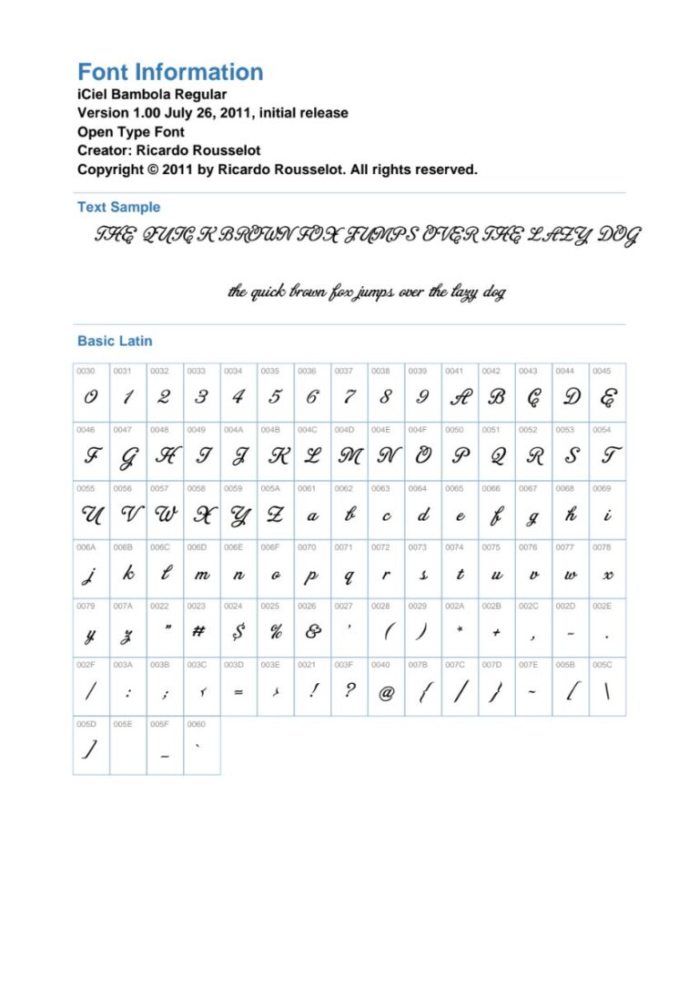 Font iCiel Bambola viết tay