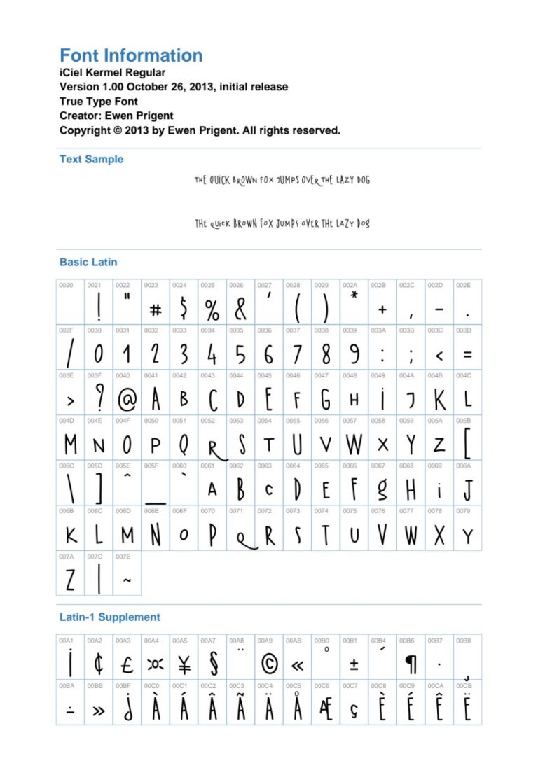 Font iCiel Kermel Regular