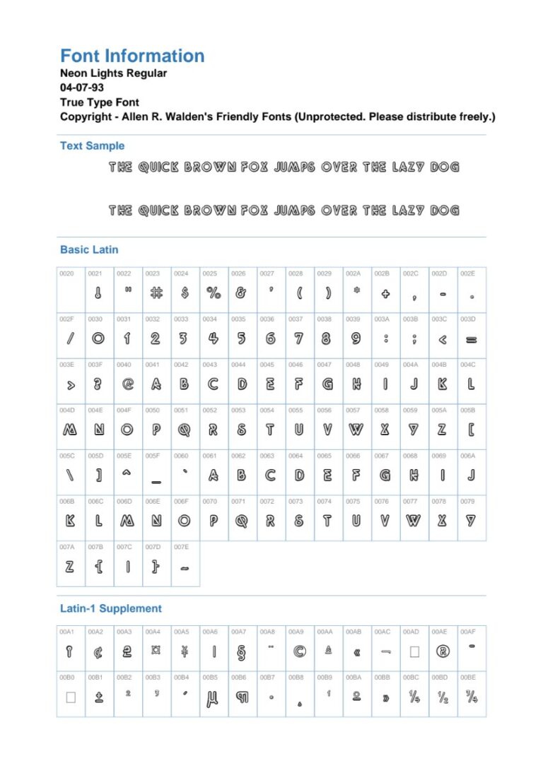 Font Neon Lights Regular