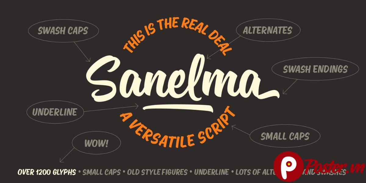 Font Sanelma Script đa năng