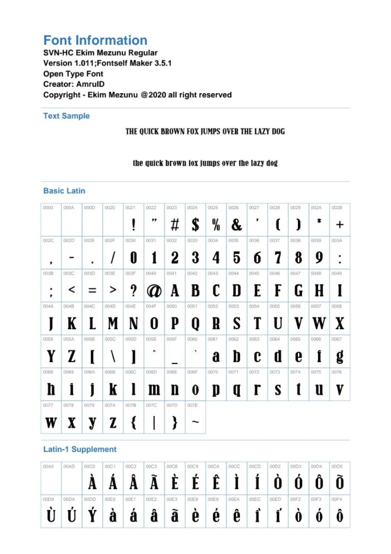 Font SVN-HC Ekim Mezunu