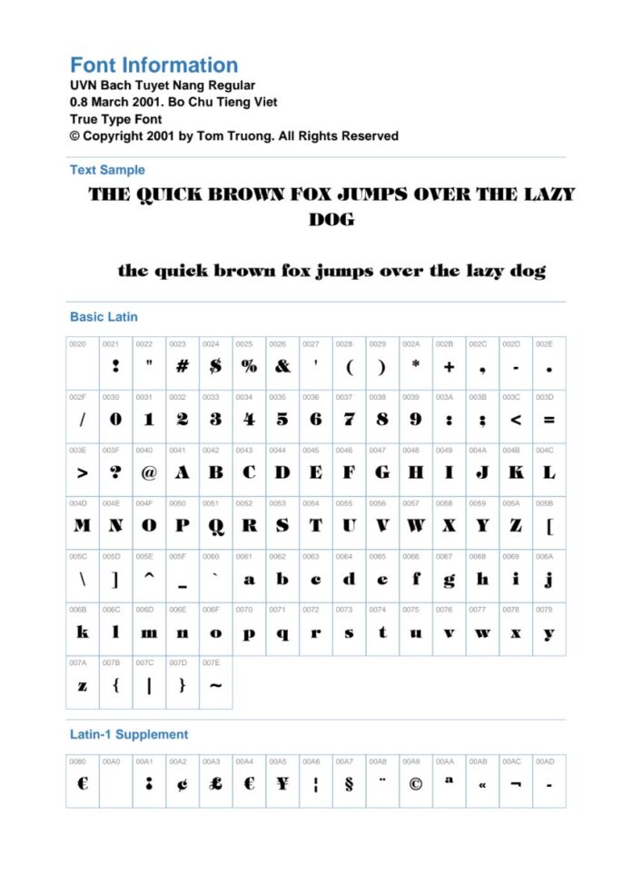 Font UVN Bạch Tuyết Nàng Regular