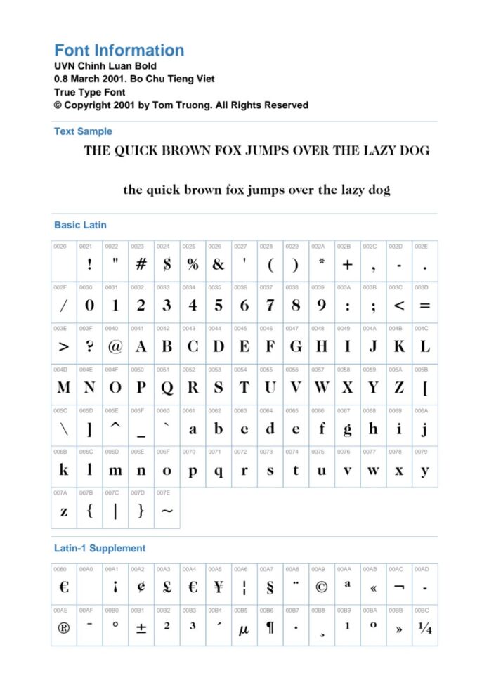 Font UVN Chinh Luan Bold