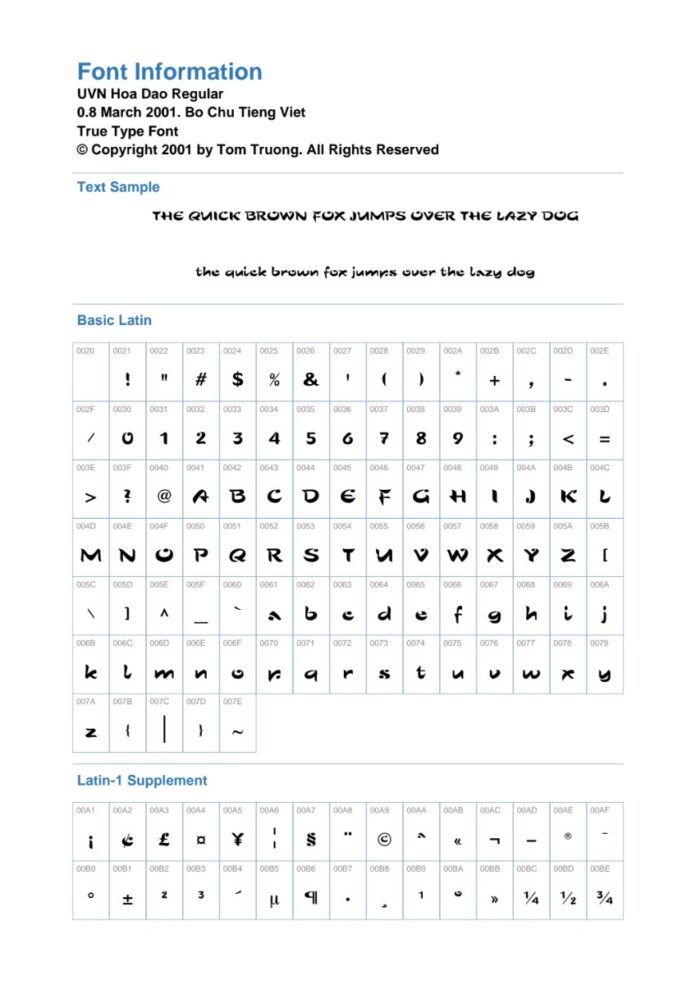 Font UVN Hoa Dao Việt hóa