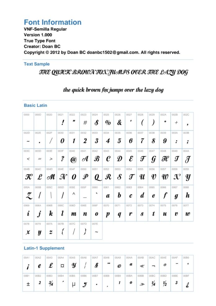 Font VNF-Semilla Script