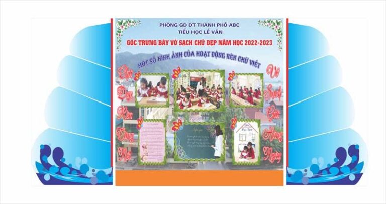 Góc học tập trường học đẹp