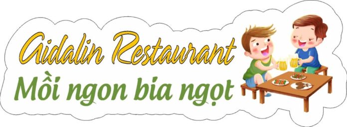 Hashtag cầm tay Gidalin Restaurant