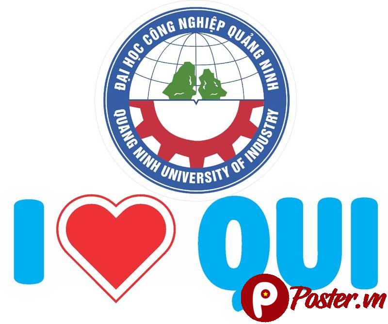 Hashtag cầm tay I love QNIU - Chi tiết 1