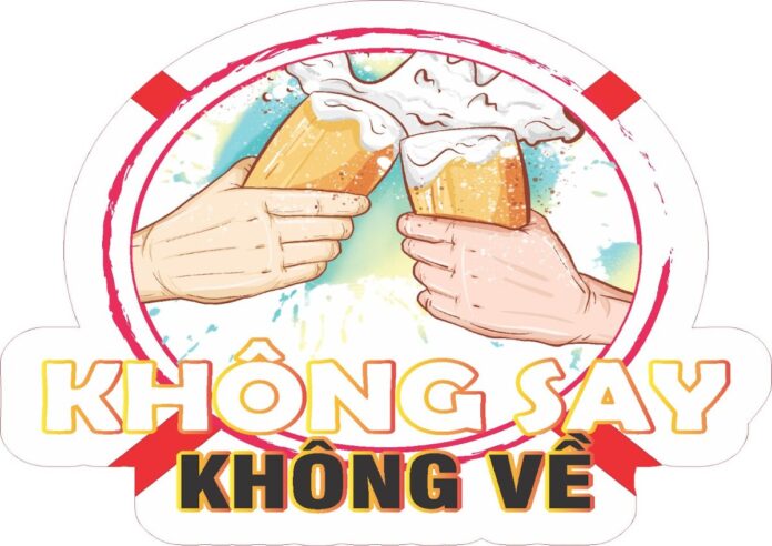 Hashtag cầm tay rượu bia