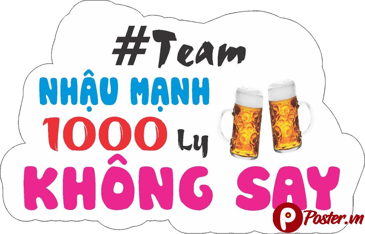 Hashtag cầm tay Team Nhậu Mạnh