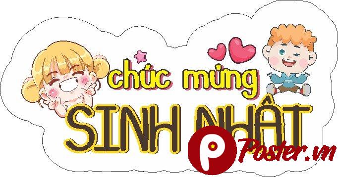 Hashtag Chúc Mừng Sinh Nhật Vector