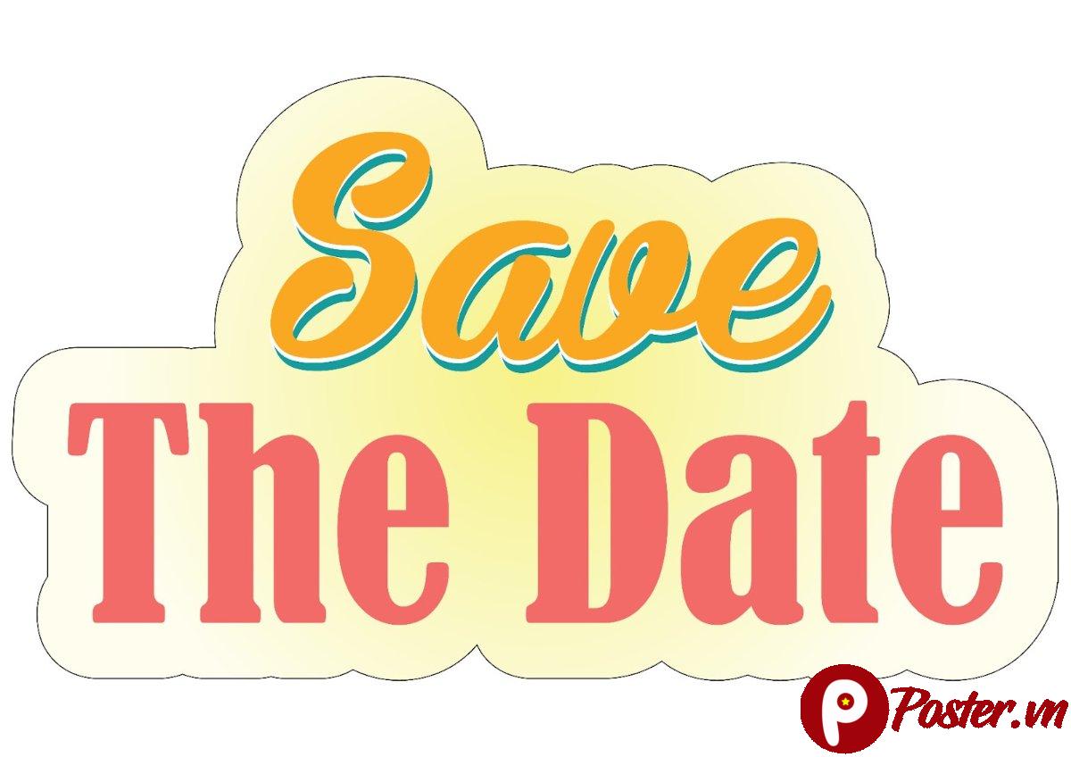 Hashtag cưới Save The Date