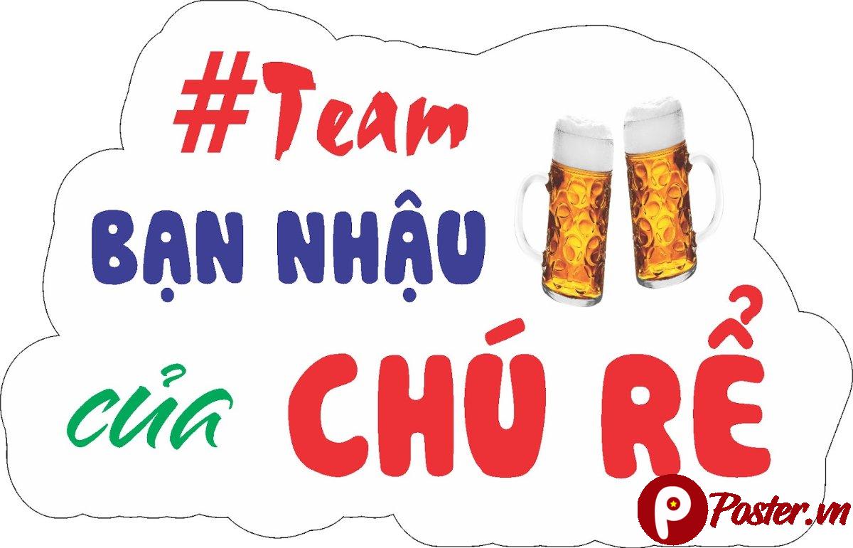 Hashtag Cưới Team Bạn Nhậu Chú Rể