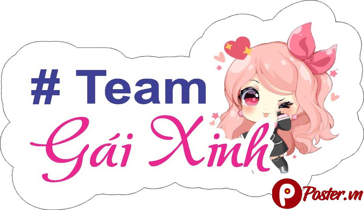Hashtag cưới #Team Gái Xinh