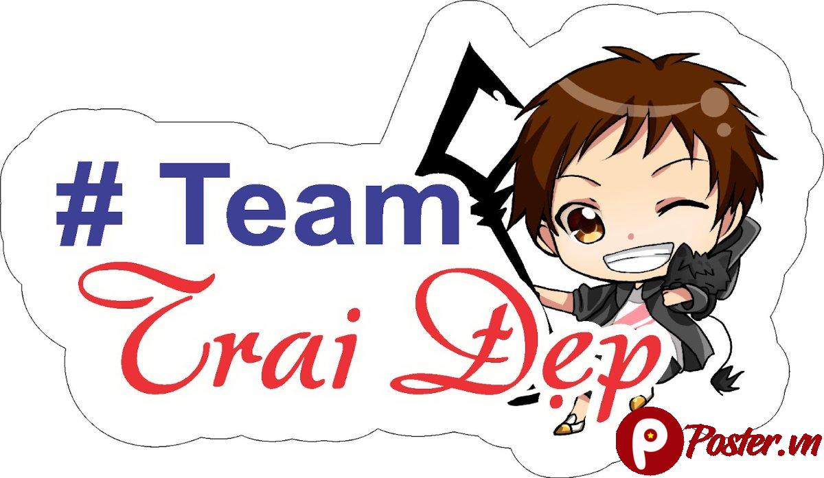 Hashtag cưới Team Trai Đẹp