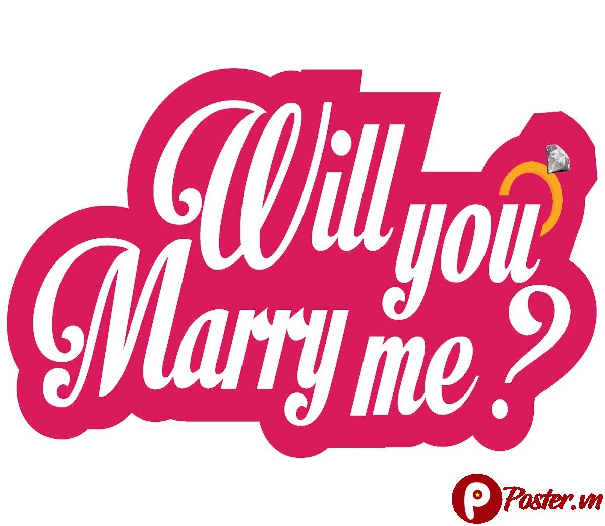 Hashtag cưới Will You Marry Me