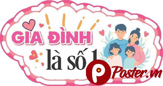 Hashtag Gia Đình Là Số 1 Vector