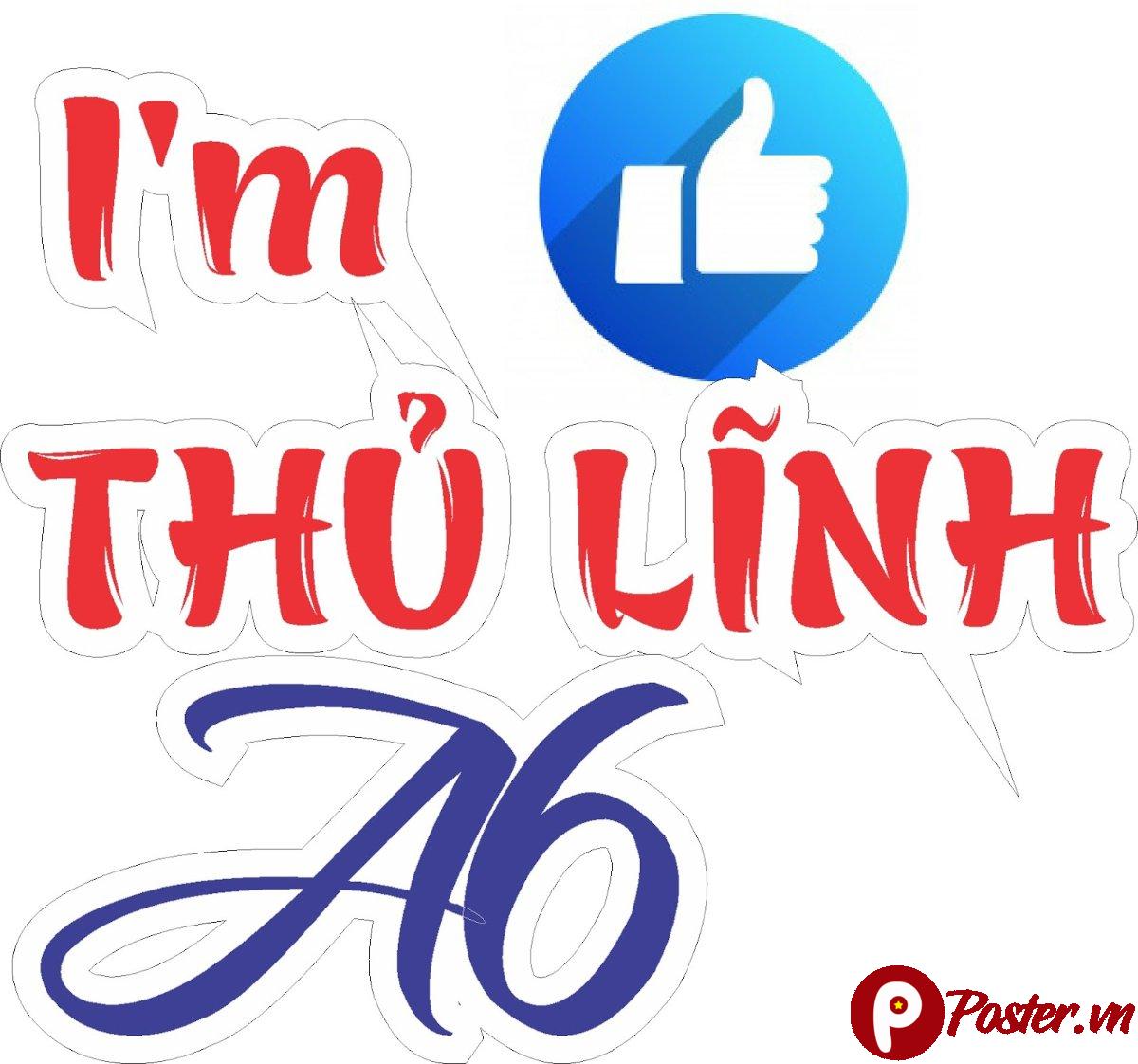 Hashtag họp lớp A6 vector