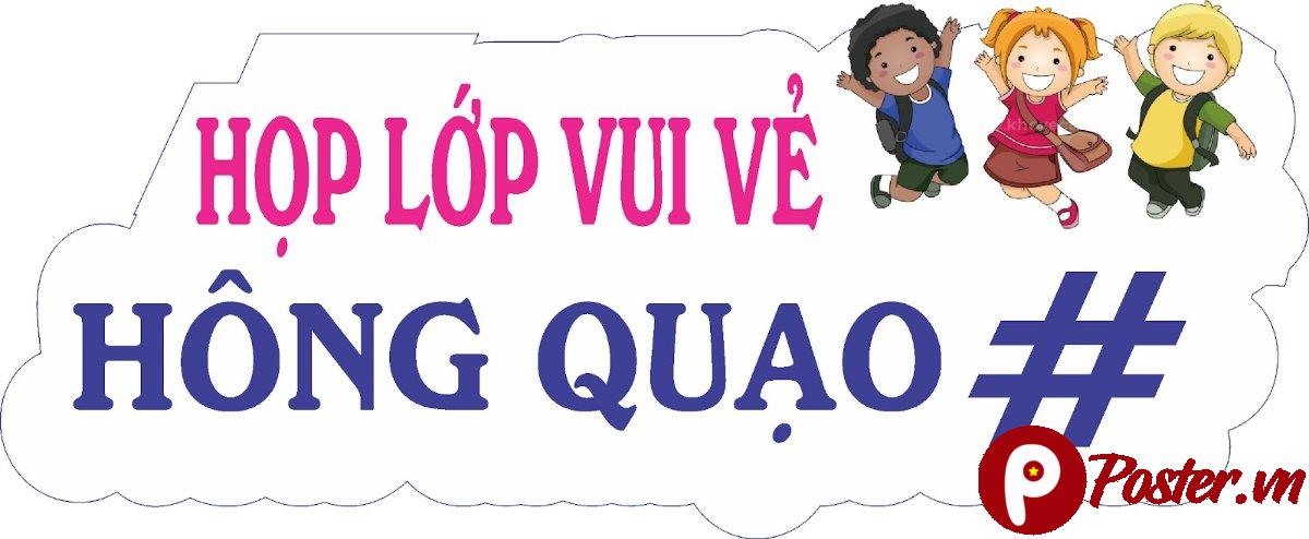 Hashtag Họp Lớp Vui Vẻ Hồng Quạo