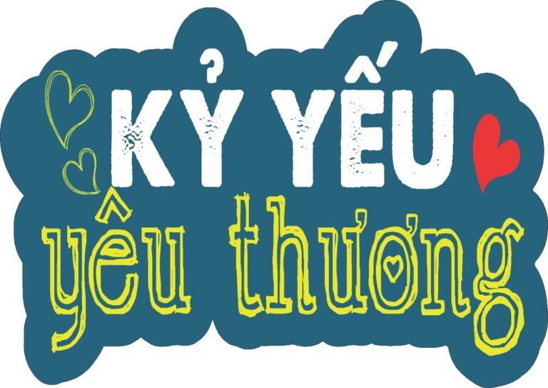 Hashtag Kỷ Yếu Yêu Thương Vector