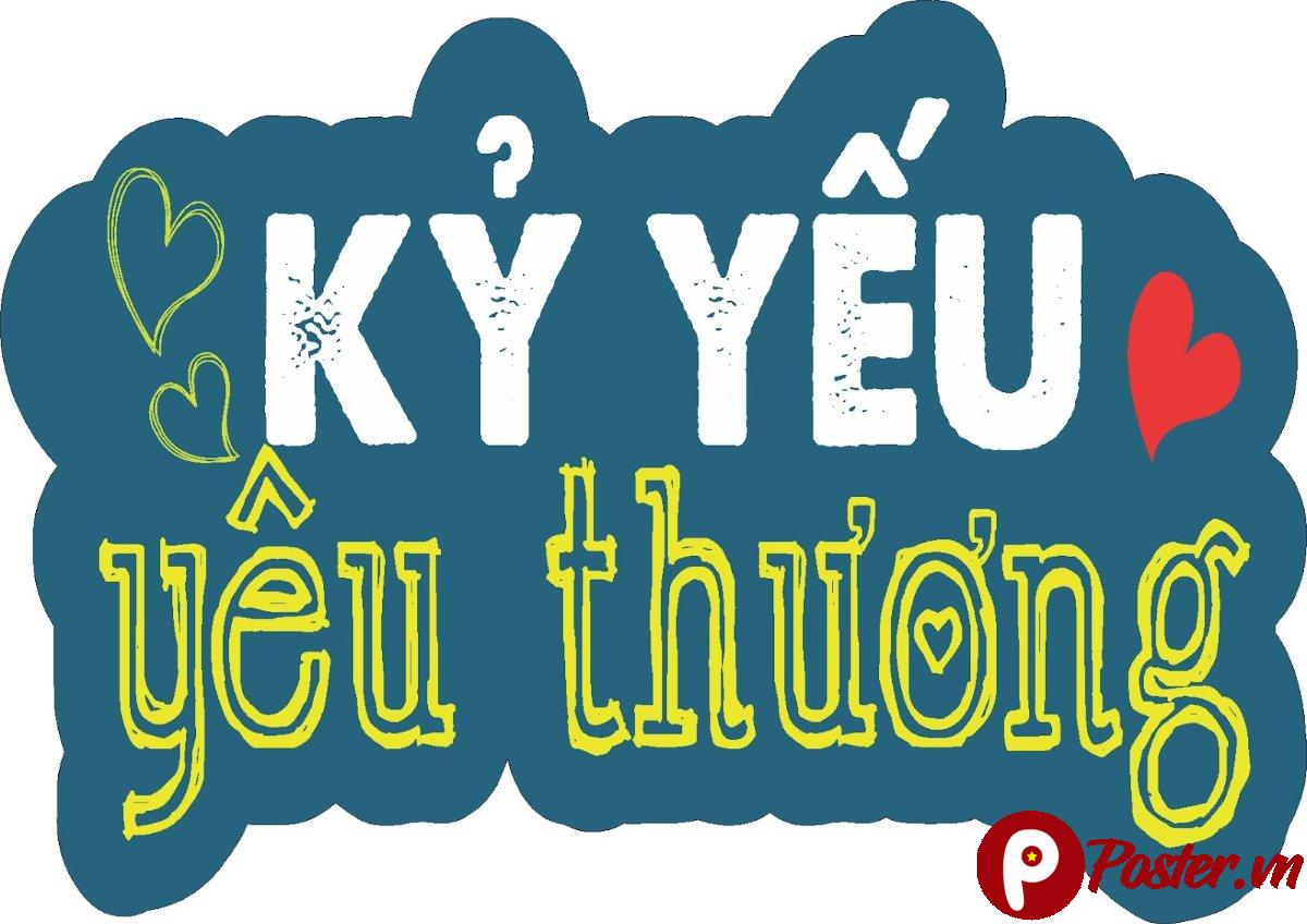 Hashtag Kỷ Yếu Yêu Thương Vector
