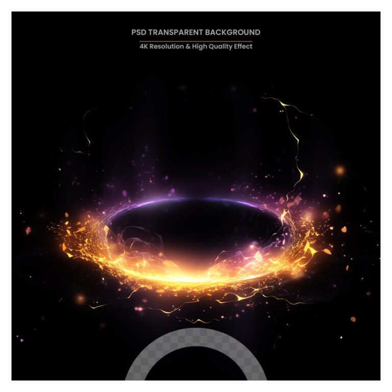 Hiệu ứng ánh sáng vòng xoáy 4K PSD