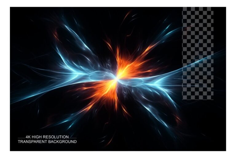 Hiệu ứng ánh sáng xanh cam 4K