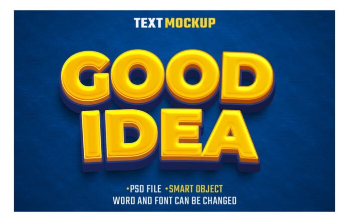Hiệu Ứng Chữ 3D Good Idea