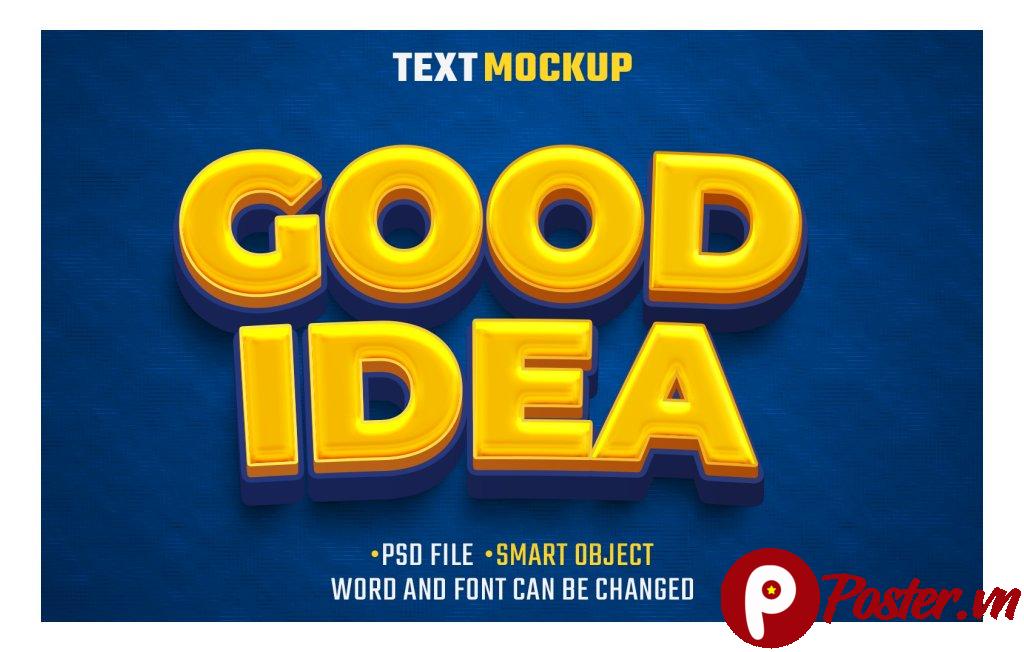Hiệu Ứng Chữ 3D Good Idea