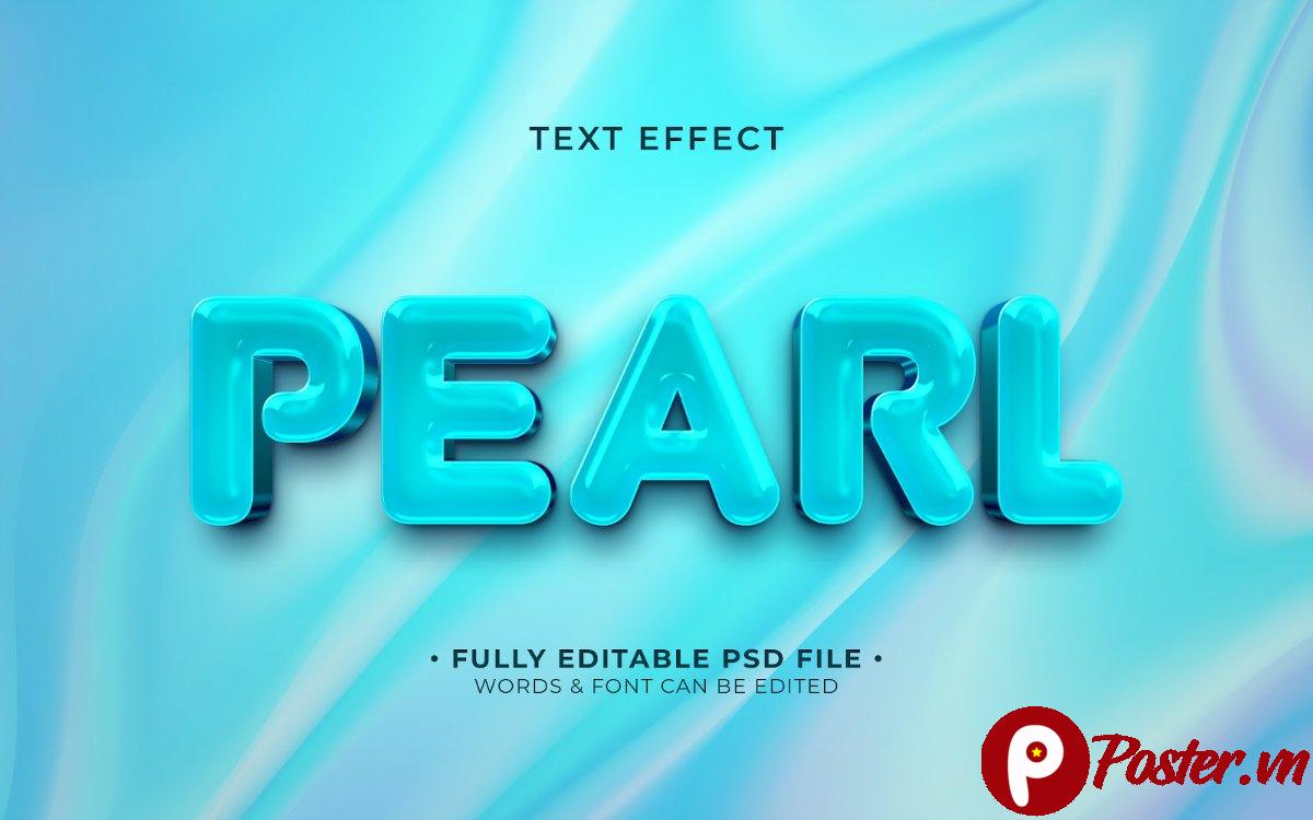 Hiệu ứng chữ 3D ngọc trai