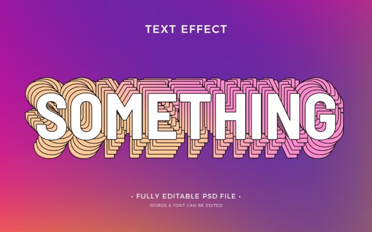 Hiệu ứng chữ 3D Retro độc đáo