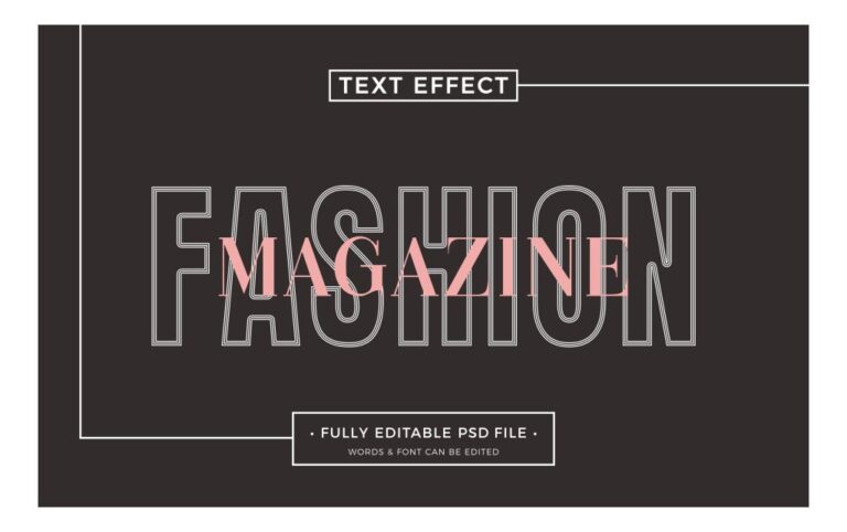 Hiệu ứng chữ 3D tạp chí