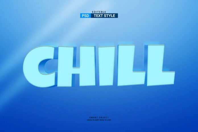 Hiệu ứng chữ Chill 3D