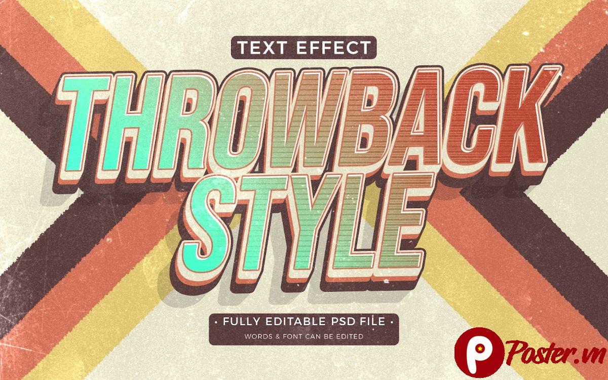 Hiệu ứng chữ retro cổ điển