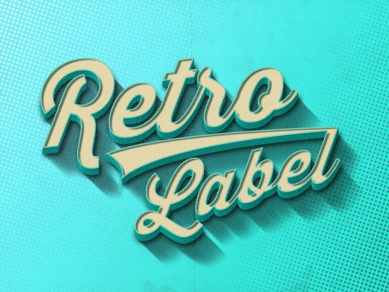 Hiệu ứng chữ cổ điển Vintage 001