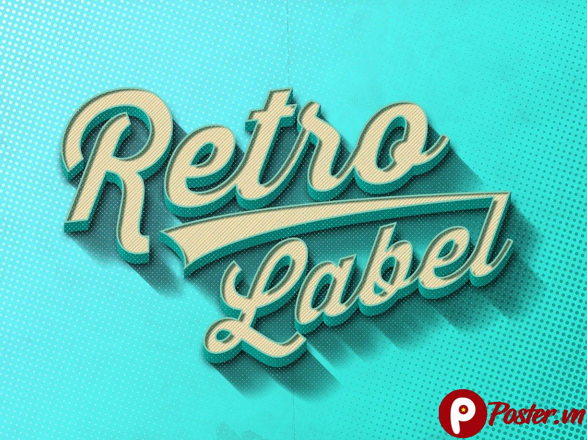 Hiệu ứng chữ cổ điển Vintage 001