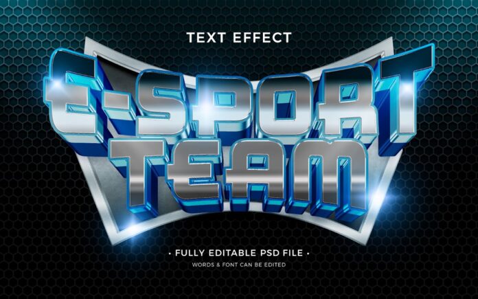 Hiệu ứng chữ E-Sport Team