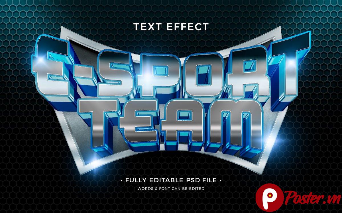 Hiệu ứng chữ E-Sport Team