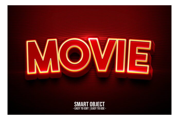 Hiệu ứng chữ neon Movie